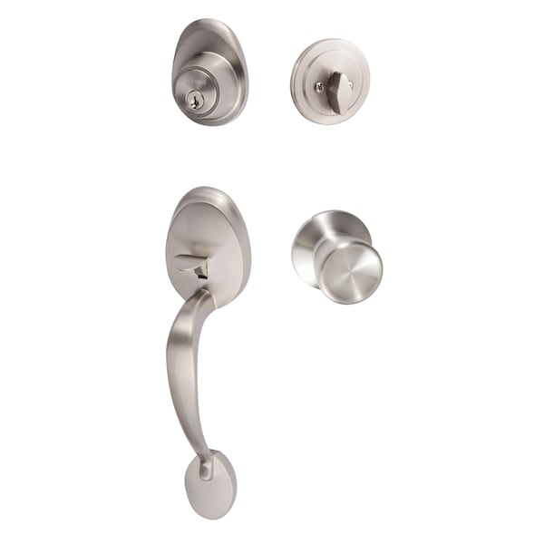 Sure-Loc Hardware Sure-Loc Hardware Alta Handleset, Tulip Handleset Trim, Satin Nickel AT507-TL 15 - main